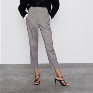 ZARA HIGH WAISTED PLEATED PANT
